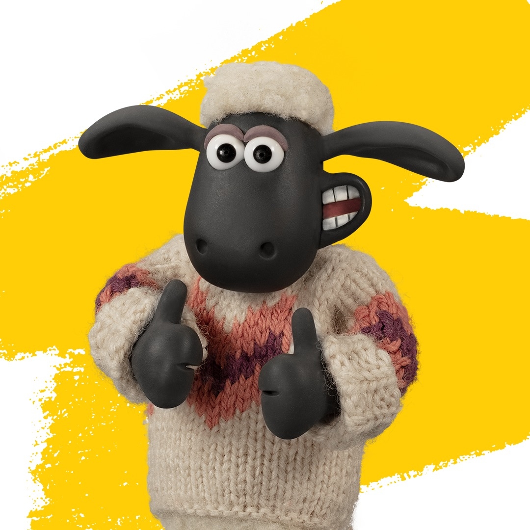Portrait of Shaun the Sheep